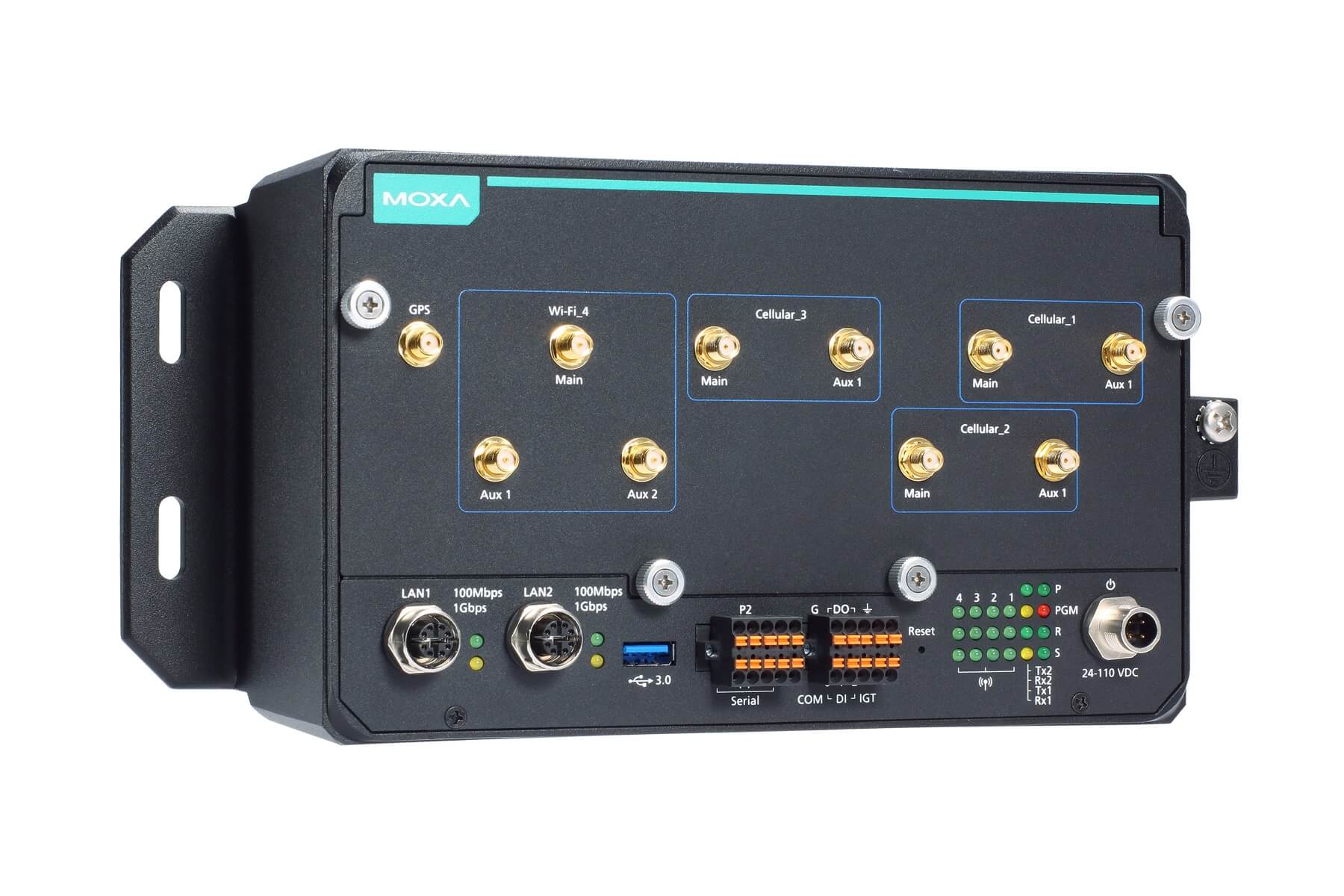 Компьютер UC-8580-T-LX Programmable multiple wireless computing platform for onboard applications. S