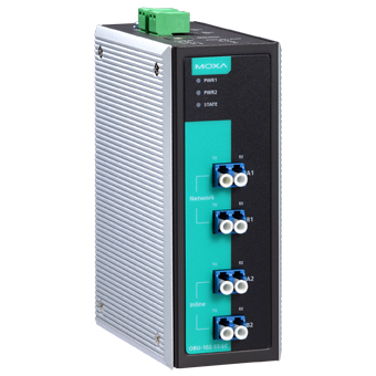 Модуль OBU-102-SS-ST 2-channel optical fiber bypass unit with 4 single-mode ports, ST, t:-20/+70