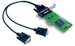 Плата CP-102EL-DB9M 2 Port PCIe Board, w/ DB9M Cable, RS-232, Low Profile