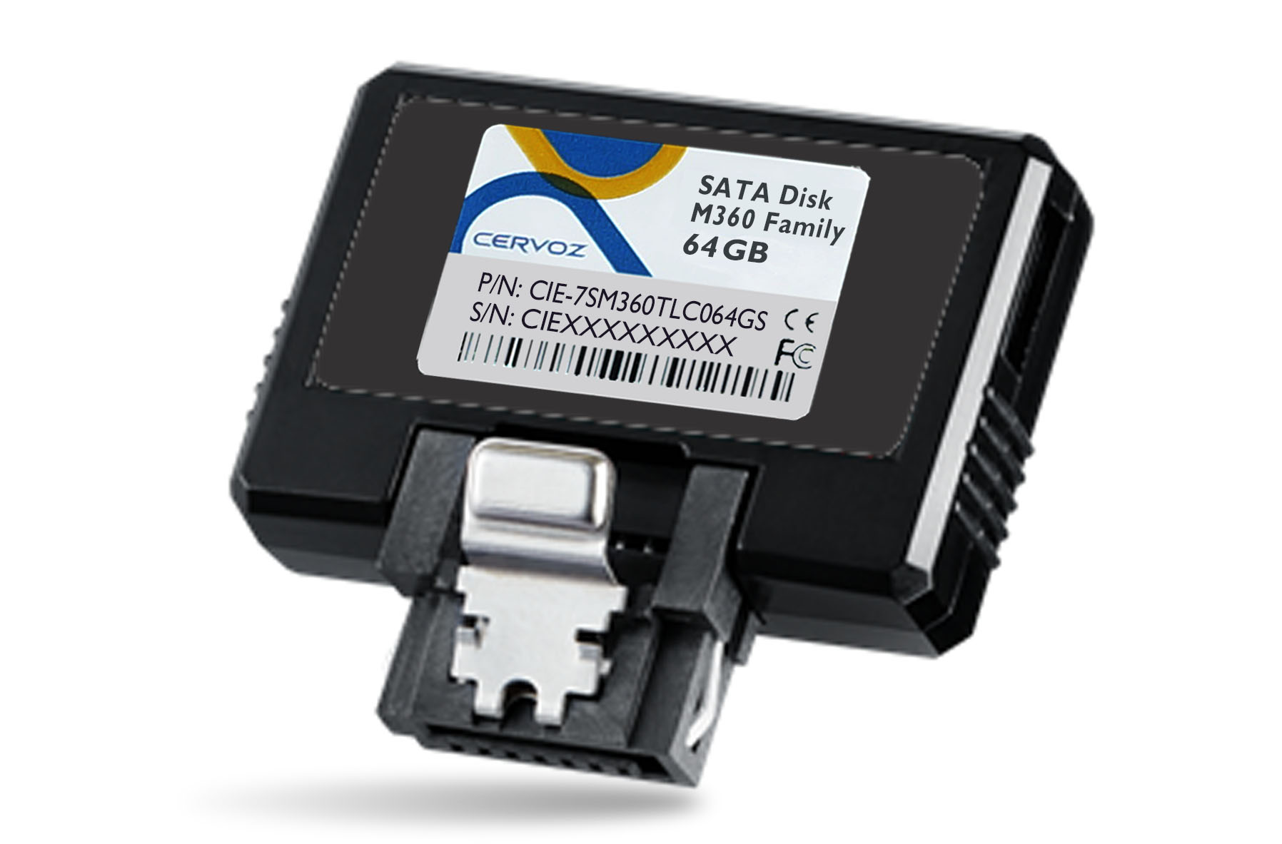 Модуль памяти  CIE-7SM360TJC016GS      DOM-SATA-16GB, 16GB, Vertical, STD, DOM-SATA-16GB, Industrial