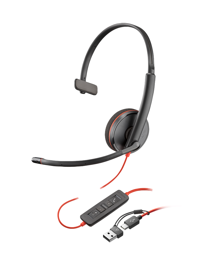 Гарнитура Poly Blackwire 3210 USB-C/A (8X214A6 | 209748-201)