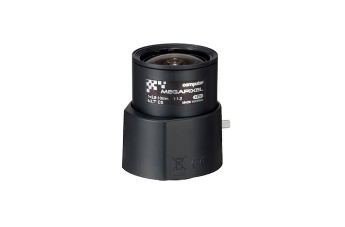 VP-2810MPIR CS mount, 2.8mm-10mm, f1.2, DC auto iris, day&night lens