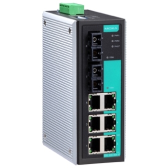 Коммутатор EDS-308-SS-SC-80 Ethernet Server 6 10/100BaseTx ports,2 single mode(15Km) 100Fx port, 80k