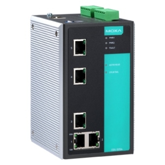 Коммутатор EDS-505A-T Ethernet switch, 5 10/100 BaseTx ports, t:-40/+70C