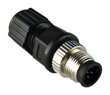 Разъем M12A-8PMM-IP68 Field-installable A-coded screw-in 8-pin connector, male conn, male pin
