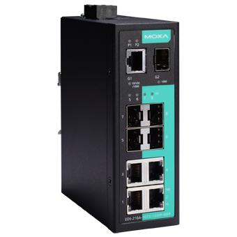 Коммутатор EDS-210A-1GTX-1GSFP-4SFP-T Unmanaged switch, 4 x 10/100BaseT(X), 4 x 100BaseSFP (SFP-1FE)