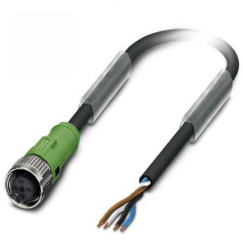 Кабель CBL-M12FF4POPEN-150 IP67 Phoenix Contact 4-pin female A-coded M12-Open power cable, 1.5 meter