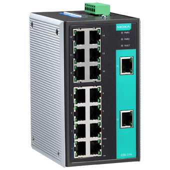 Коммутатор EDS-316 Ethernet Switch 16 10/100BaseT(X) ports