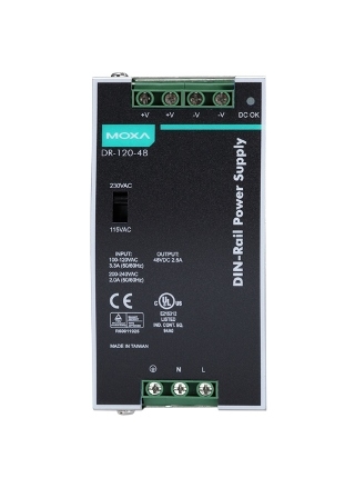 Блок питания DR-120-48 MOXA 120W/2.5A, 48 VDC Power Supply,88-132VAC/176-264VAC input