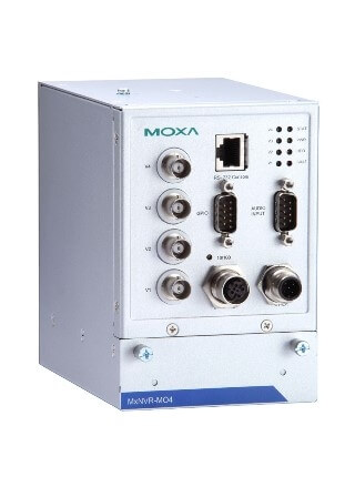 Видеорегистратор MxNVR-MO4 4-channel H.264/MJPEG Industrial Video Recorder, 1 SATA socket, M12 Ether