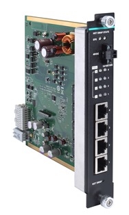 Модуль IM-G7000A-4PoE Gigabit PoE+ Ethernet interface module with 4 10/100/1000BaseT(X) PoE+ ports, 