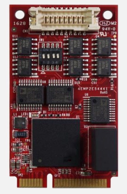 Модуль  EMP2-X4S2-W1     mPCIe to two Isolated RS-422 & RS-485 Module W/T