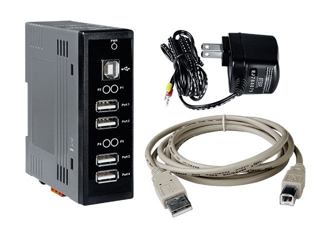 USB-хаб USB-2560/S CR 4-Port Industrial USB 2.0 Hub (RoHS) with GPSU06U-6 (Power Supply)