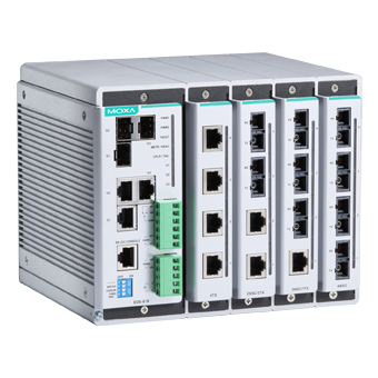 Шасси коммутатора EDS-619-T Compact managed Ethernet switch, 4 slots for 4-port fast Ethernet, total
