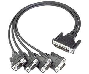 Кабель CBL-M44M9x4-50 50cm DB44 to 4-port DB9,male cable