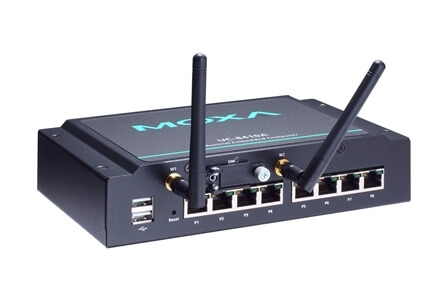 Компьютер UC-8410A-LX1 RISC dual-core embedded computer with 8 serial ports, 3 LANs, 4 DIOs, USB, 16