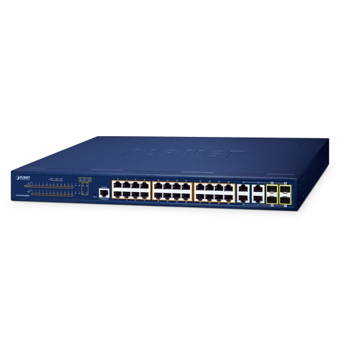 Planet GS-4210-24PL4C — управляемый коммутатор PoE+ (24xPoE+ + 4xCombo)