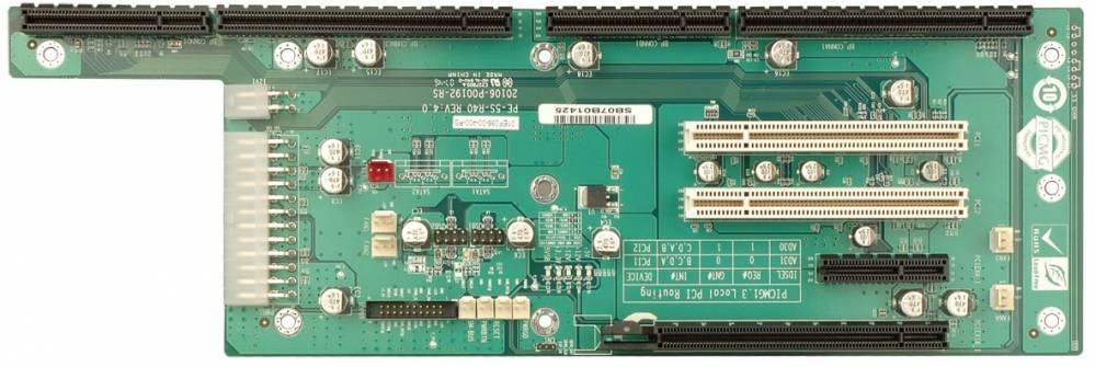 Кроссплата PE-5S 5 Slots Backplane with 1PCIe x16 and 1PCIe x4 and 2PCI Slots