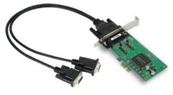 Плата CP-132EL-DB9M 2 Port PCIe Board, w/ DB9M Cable, RS-422/485, Low Profile