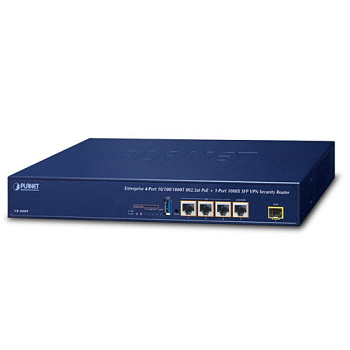 Planet VR-300FP — корпоративный VPN-роутер с SFP/PoE+ (1xSFP + 4xPoE+)