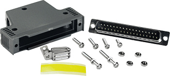 Коннектор CA-4002 37-pin Male D-sub connector with plastic cover