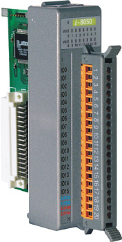 Модуль I-8050-G CR 16-ch Universal Digital I/O Module (Gray Cover) (RoHS)