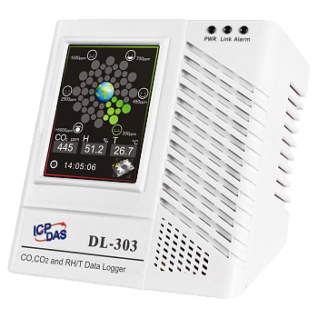 Датчик температуры, влажности, точки росы и концентрации CO/CO2 с функцией регистрации данных DL-303