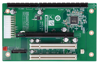 Кроссплата HPXE2-5S1      5-slot PICMG 1.3 backplane for half-size SBC, with two PCI slots and one P