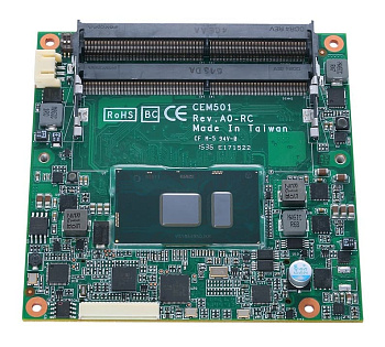 Плата    CEM501PG-i7-6600U      E38D501102    COM Express Type 6 module; i7-6600U with Gigabit Ether