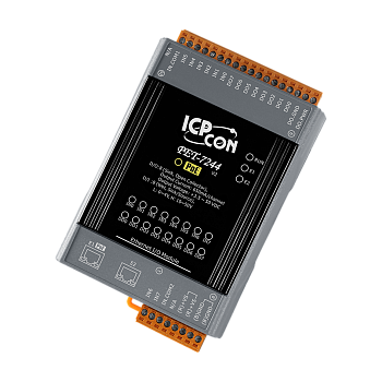 Модуль PET-7244 CR PoE Ethernet I/O Module with 2-port Ethernet Switch, with 8-ch DI, 8-ch DO (RoHS)