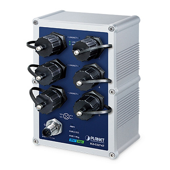 Planet IGS-5227-6T — промышленный коммутатор L2+ M12 (6x1G)