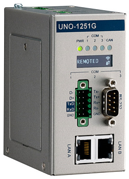 Компактный компьютер  UNO-1251G-A0AE      TI A8 AM3517, 1xUSB,2xLAN,3xCOM,1xCAN