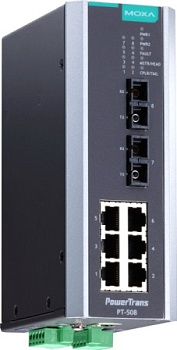 Коммутатор PT-508-MM-SC-48 IEC 61850-3 Ethernet switch, 6 x 10/100BaseT(X), 2 x 100BaseFX MM, SC, 1 