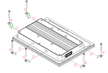 Крепление   881251030A0E     GOT5103W_PANEL_MOUNT_KIT(E) P6103 Panel Mount Kit