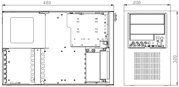 Корпус  IPC-7220-50C     	Wallmount chassis ATX/mATX MB W/PS8-500ATX-BB(62368)