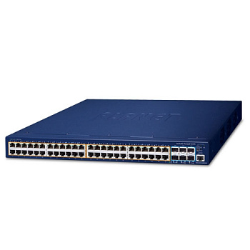 Planet SGS-6310-48P6XR — стекируемый  коммутатор L3 PoE+ (48xPoE+ + 6x10G)
