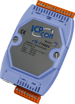 Контроллер I-7188E8 CR Internet Communication Controller with one Ethernet port, Seven RS-232 ports 