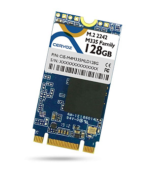 Модуль памяти  CIE-M4M335MLD128GW      DOM-M.2 2242-SATA-128GB 128GB, WT, DOM-M.2 2242-SATA-128GB, I