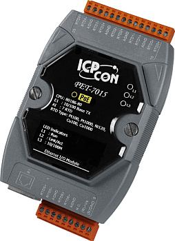 Модуль PET-7015 CR 7-channel RTD Input Module with 3-wire RTD lead resistance elimination PoE Module