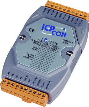 Модуль M-7060-G CR 4-channel Isolated Digital Input and 4-channel Relay Output Module with 16-bit Co