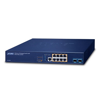 Planet WS-1032P — управляемый PoE+ коммутатор для точек доступа (8xPoE+ + 2xSFP+)