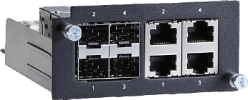Модуль PM-7500-4GTXSFP Gigabit Ethernet module with 4 10/100/1000BaseT(X) or 100/1000BaseSFP slot co
