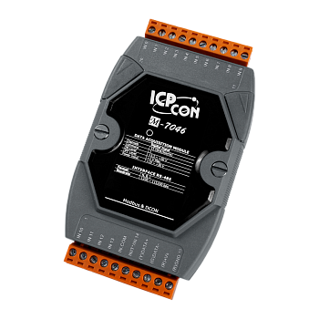 Модуль M-7046-G CR 15-channel Isolated Digital Input Module using the DCON or Modbus Protocol (Gray 