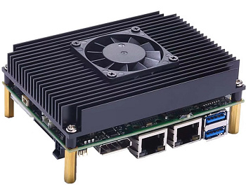 Плата  PICO52RHPGG-Celeron-4305UE w/FAN     ( E38H52R110 ) 8th Gen Intel Celeron 4305UE with 2 LAN 2