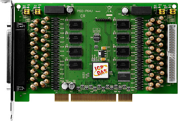 Плата PISO-P64U CR Universal PCI, 64-channel Optically Isolated Open-collector Digital Iutput Board 