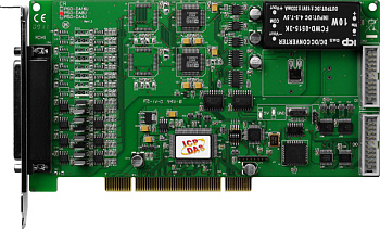 Плата PISO-DA8U CR Universal PCI 8-channel isolated D/A board, CA-4002 D-Sub connector.