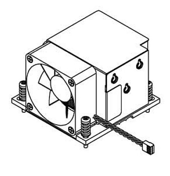 Вентилятор   1960067860N001       	Active 2U CPU Cooler for Intel socket 1156