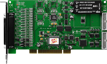 Плата PISO-DA4U CR Universal PCI 4-channel isolated D/A board, CA-4002 D-Sub connector.