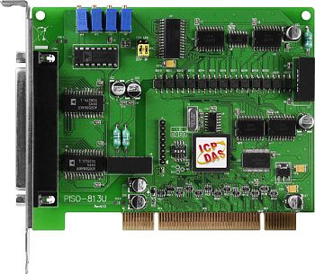Плата PISO-813U/S CR Universal PCI, 32-channel isolated analog input board. (RoHS)Includes one DB-83