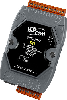 Модуль PET-7042 CR 16-channel Isolated Sink Type Open Collector Digital Output PoE Module (RoHS)